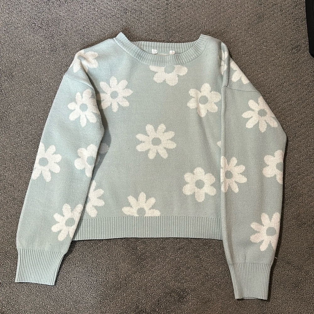 No Boundaries Flower Sweater